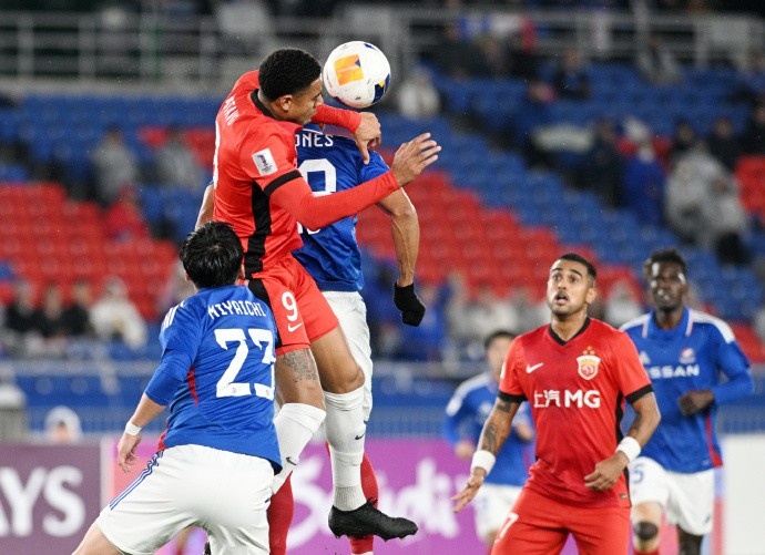 亞冠精英聯(lián)賽1/8決賽次回合，橫濱水手4比1上海海港