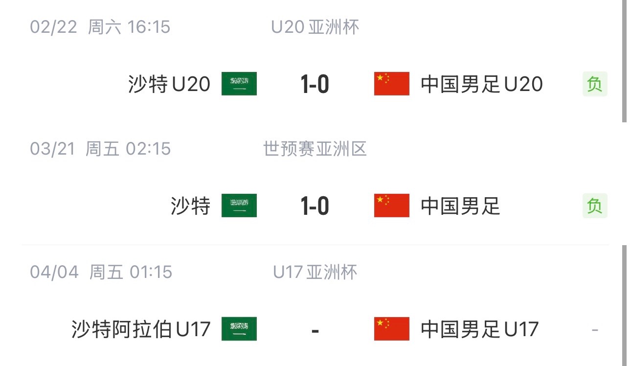 國(guó)字號(hào)三遇沙特！國(guó)少U17亞洲杯首戰(zhàn)對(duì)陣沙特，此前國(guó)足&國(guó)青均負(fù)