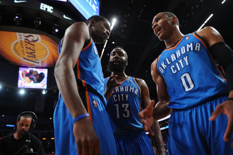 雷霆三少得分全部進(jìn)入歷史前20！他們是NBA歷史最大的如果嗎？
